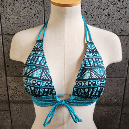 Hawaiian Geo Keyhole Front Banded Chest