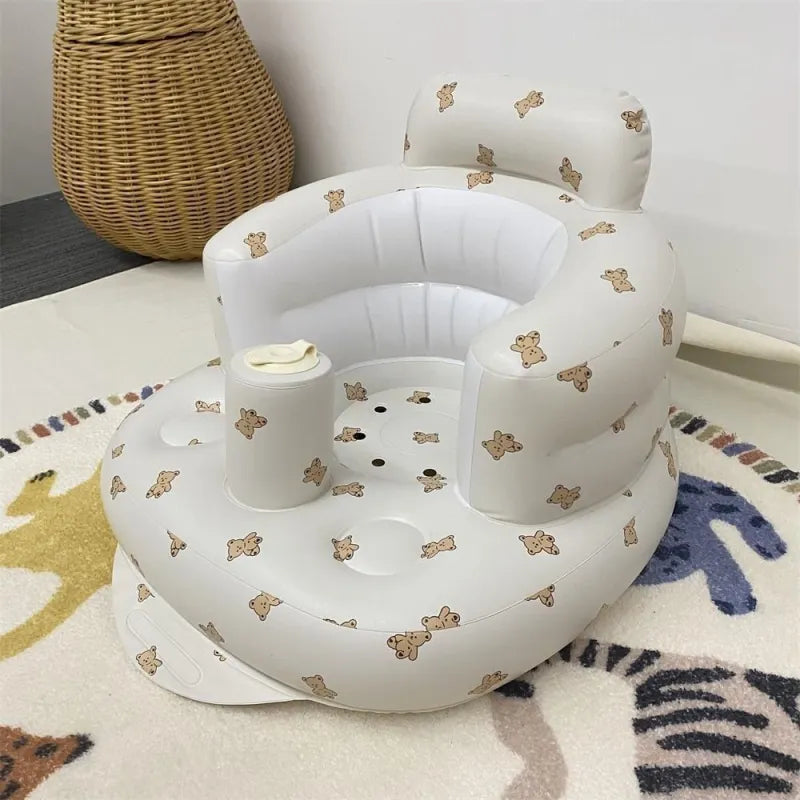 Silla inflable para bebé para comer y bañarse