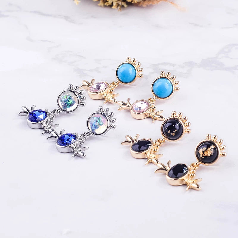 Women's Korean-Style Gem Niche Earrings