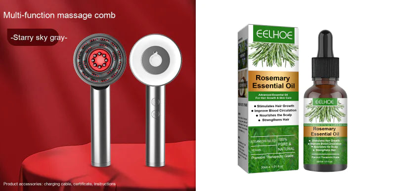 Masajeador de cuero cabelludo con peine