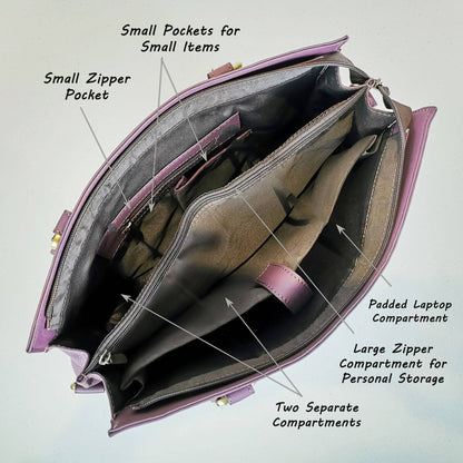 The Signature 17" Bag, Purple