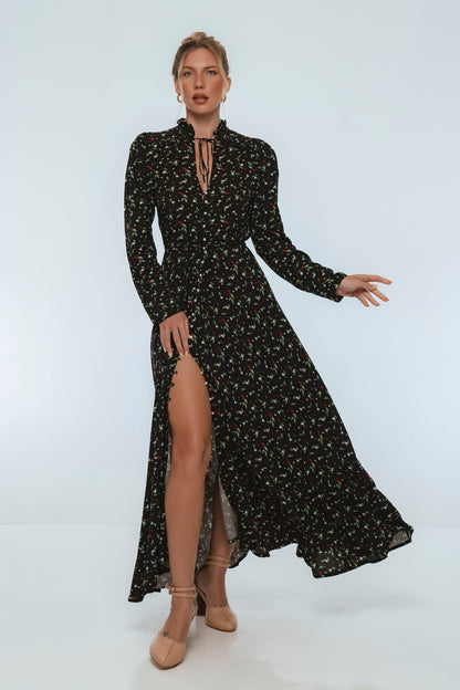 Poeme Long Sleeve Maxi Dress