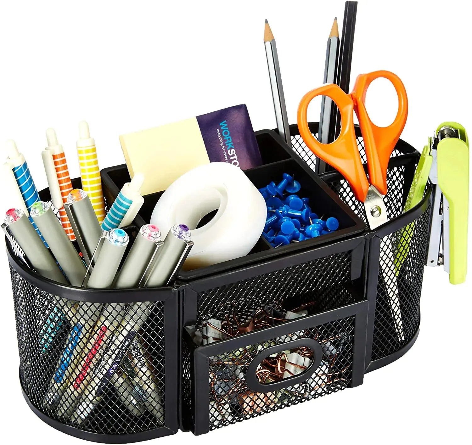 Organizador de escritorio de malla