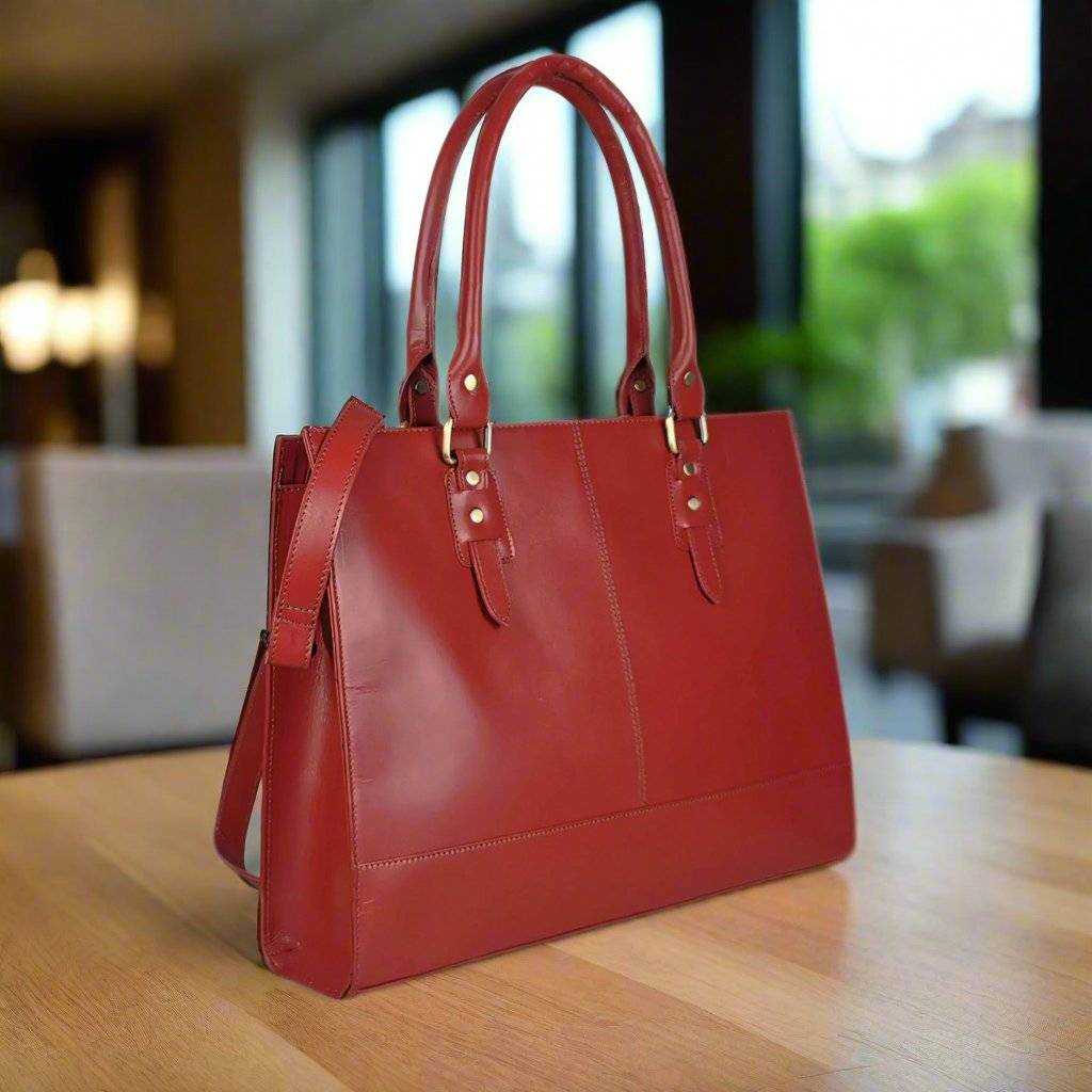 Bolso Signature de 17", color rojo