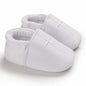 0-18 Months Infant Spring Shoe Newborn Infant Girls and Boys Recreational Baptism Non-Slip Walking Shoe White Soft-soled Sneaker