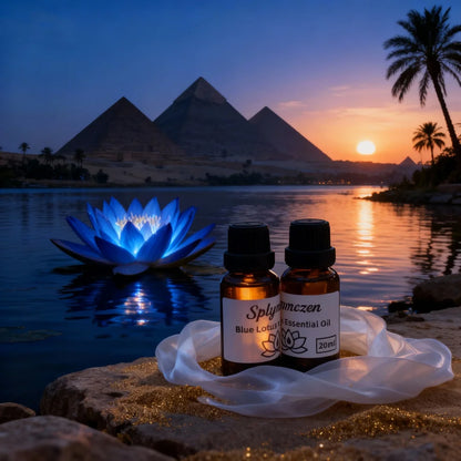 100% Pure & Undiluted Natural Blue Lotus Oil, 20ml/100ml, for Diffuser, Aromatherapy, Skin & Candle Making Household Fragrance