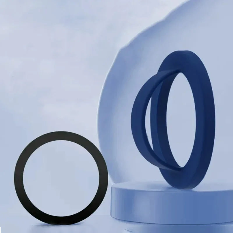 1PCS Phone Ring Holder Silicone Magnetic Phone Back Mount for Magsafe iPhone 16 15 14 13 12 Pro Max Smart Magnet Phone Cases