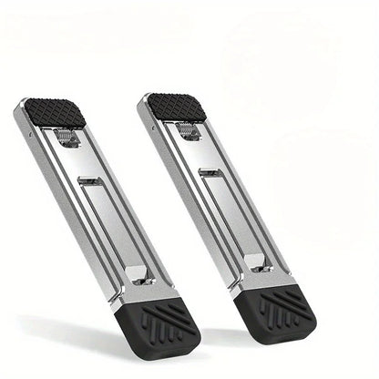 Zinc Alloy Laptop Holder for Macbook Air Pro Pad 2Pcs Riser Feet Nonslip Desktop Kickstand Foldable Notebook Keyboard Stand