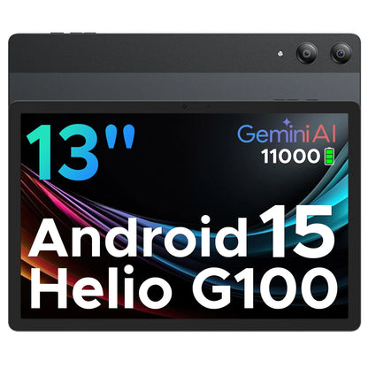 【Brand+】Doogee Tab E3 Pro 2 in 1 Tablet Pc 13" Android 15 Gemini Ai 32Gb Ram(8+24) 256Gb 11000Mah Battery Helio G100 Octa
