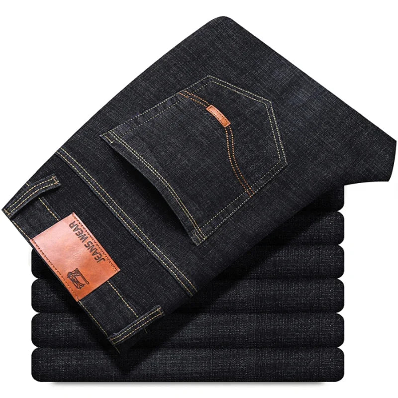 New Men Classic Jeans Jean Homme Pantalones Hombre Men Mannen Soft Black Biker Masculino Denim Overalls Mens Pants Size 28-40