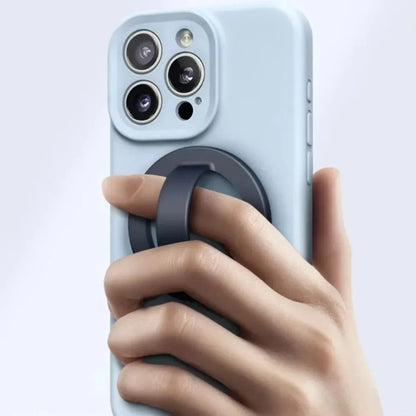 1PCS Phone Ring Holder Silicone Magnetic Phone Back Mount for Magsafe iPhone 16 15 14 13 12 Pro Max Smart Magnet Phone Cases