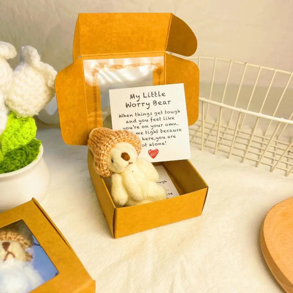 Pocket Bear Box Mini Bears In Box Little Pocket Bears With Emotional Card Sympathy Gifts For Graduation Birthday Gift