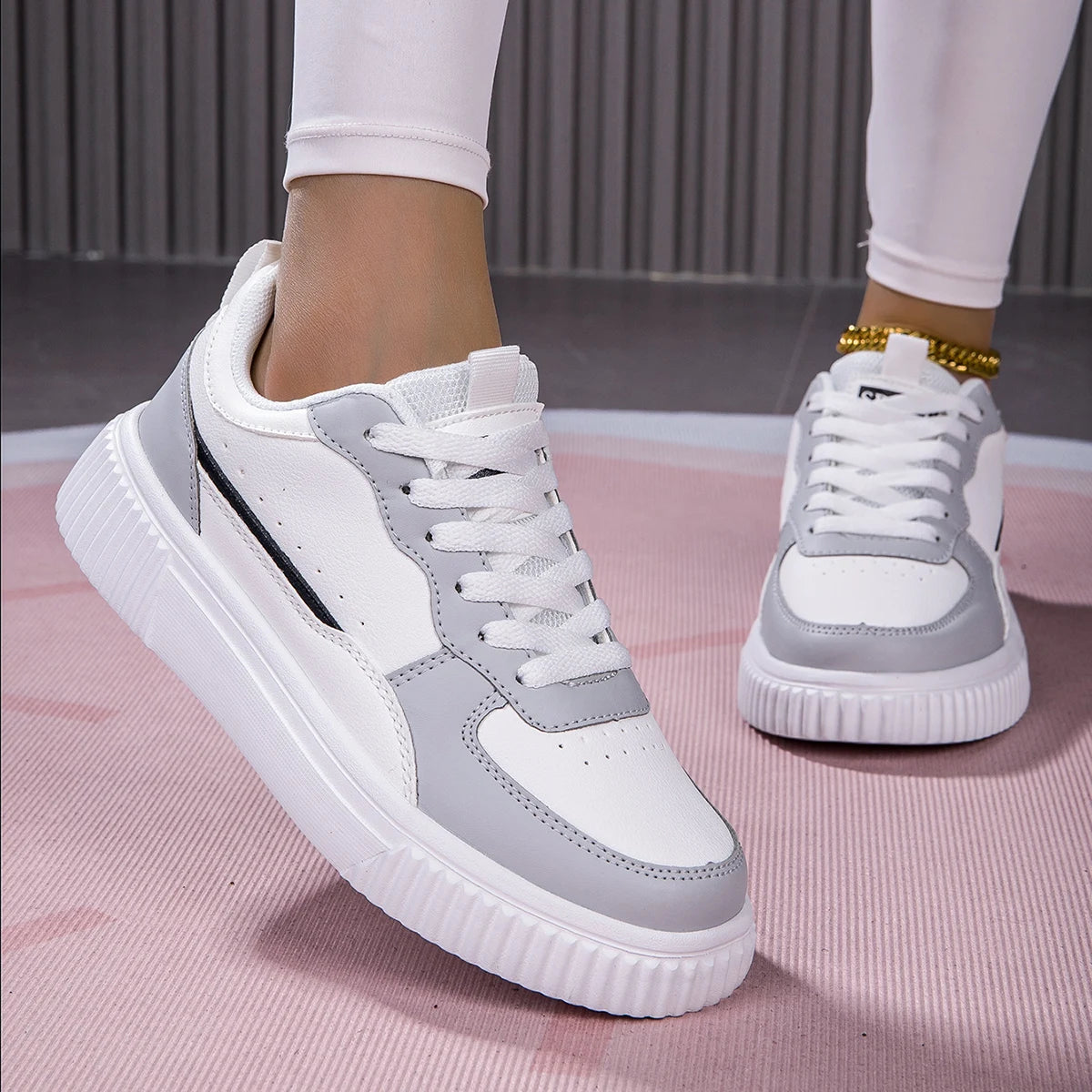YRZL Woman Shoes Casual Sneakers for Woman Comfortable White Sneakers Light Walking Women Vulcanized Shoes Men Women's Sneaker