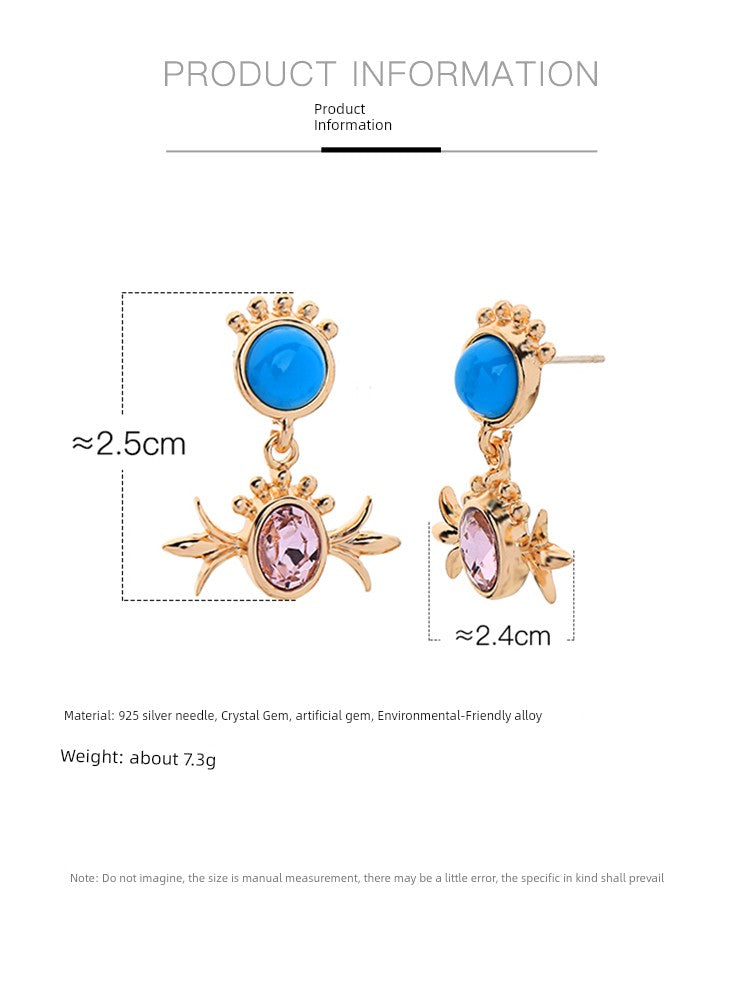 Women's Korean-Style Gem Niche Earrings