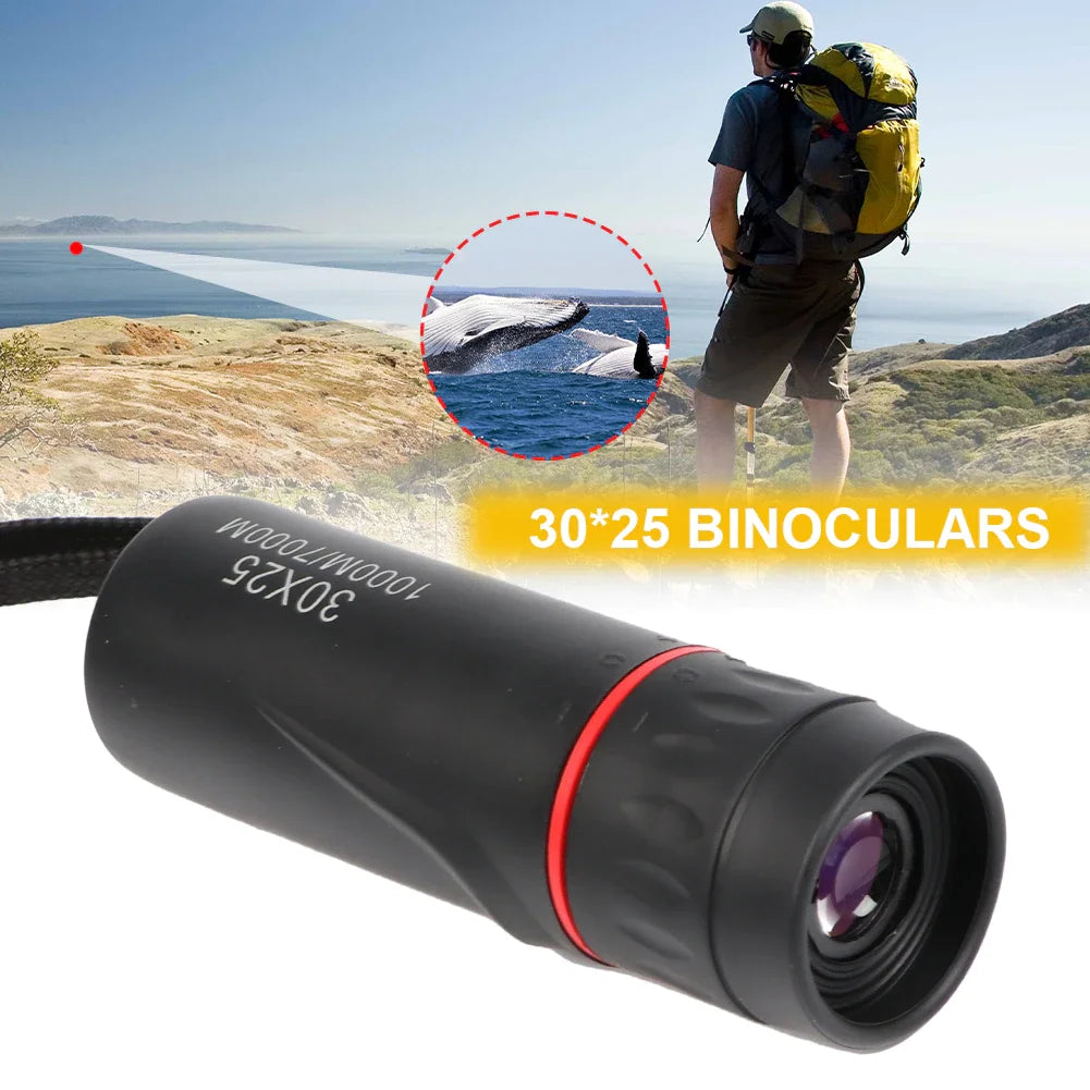 2000X25 HD Mini Monocular Telescope 30x25 Portable High-magnification Professional Outdoor Travel Camping Birdwatching Telescope
