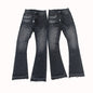 Owen Seak Men’s Jeans Denim Cotton Men Gradient Flared Casual Pants Autumn Designer Luxury Long Trousers