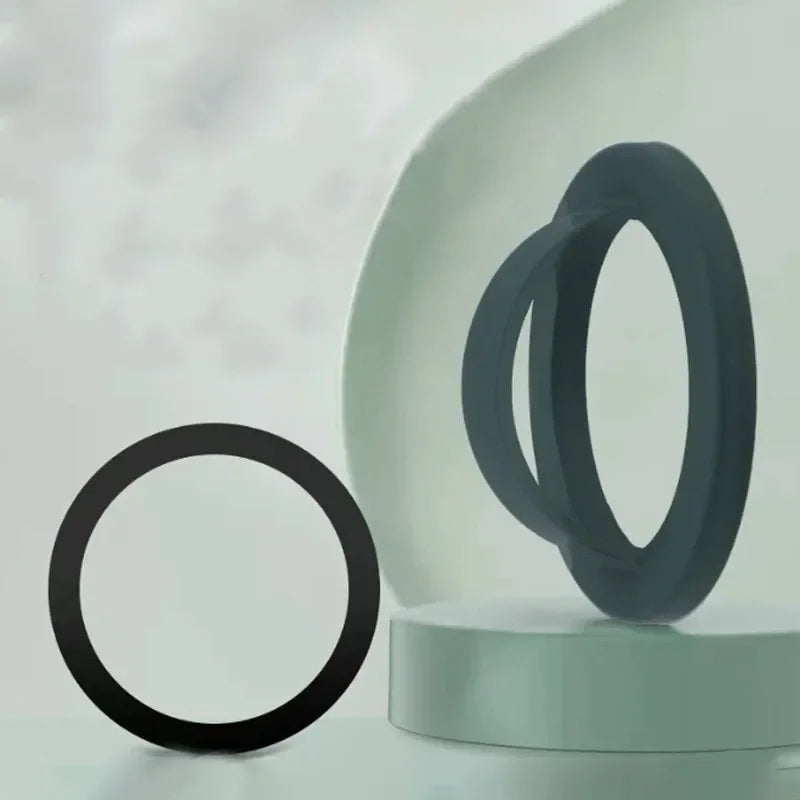 1PCS Phone Ring Holder Silicone Magnetic Phone Back Mount for Magsafe iPhone 16 15 14 13 12 Pro Max Smart Magnet Phone Cases