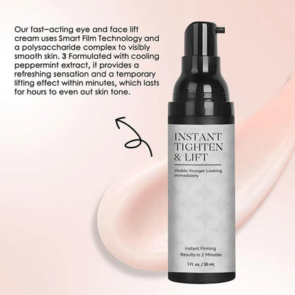 2 Minutes Instant Tighten & Lift Facial Cream Moisturizing Hydrating Smoothing Face Serum for All Skin Types Eye Skin Care