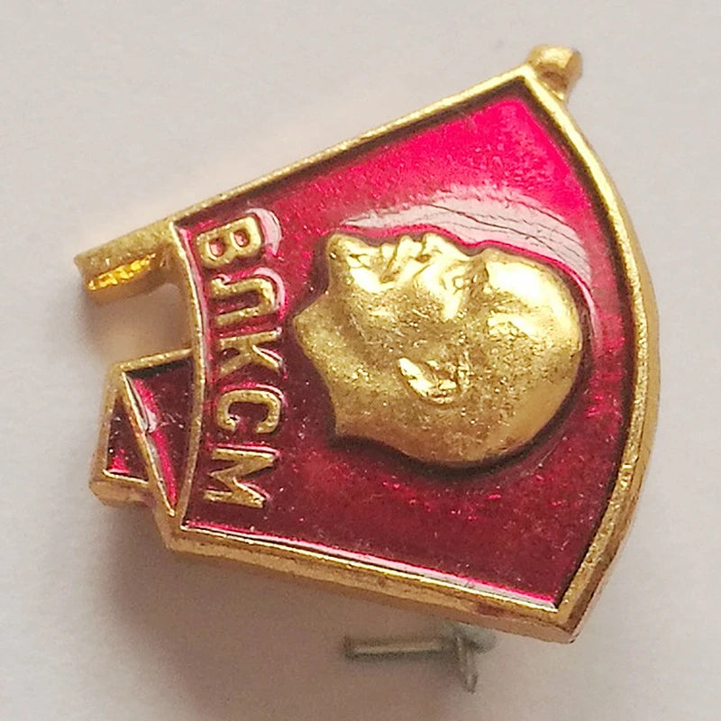 USSR Russia Mini Lenin Communist Youth League Member Emblem Honor Metal Badges Soviet Union CCCP Medal Brooch Pin