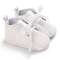 0-18 Months Infant Spring Shoe Newborn Infant Girls and Boys Recreational Baptism Non-Slip Walking Shoe White Soft-soled Sneaker
