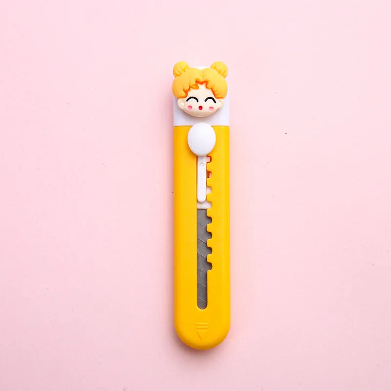 Utility Knife Box Cutter Mini Cute Knife Portable Express Package Removal Knife Student Office Paper Cutting Paper Cutter