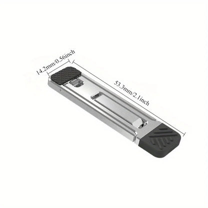 Zinc Alloy Laptop Holder for Macbook Air Pro Pad 2Pcs Riser Feet Nonslip Desktop Kickstand Foldable Notebook Keyboard Stand