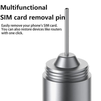 2-in-1 Keychain - Cleaning Brush + SIM Card Removal Pin Mobile Phone Card Pick-up Pin, Earphone Cleaning Pen For iPhone Airpods