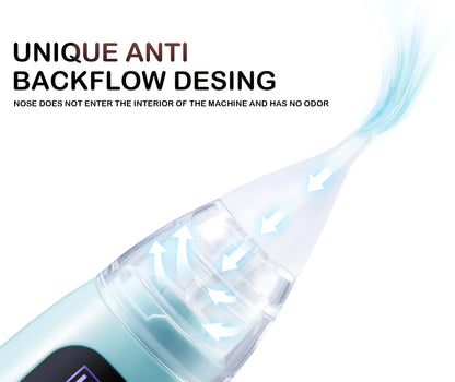 1pc Portable Silicone Nasal Clean Nasal Aspirator 3-Modes Suction Electric Nasal Aspirator Soothing Lighting and Nursery Music