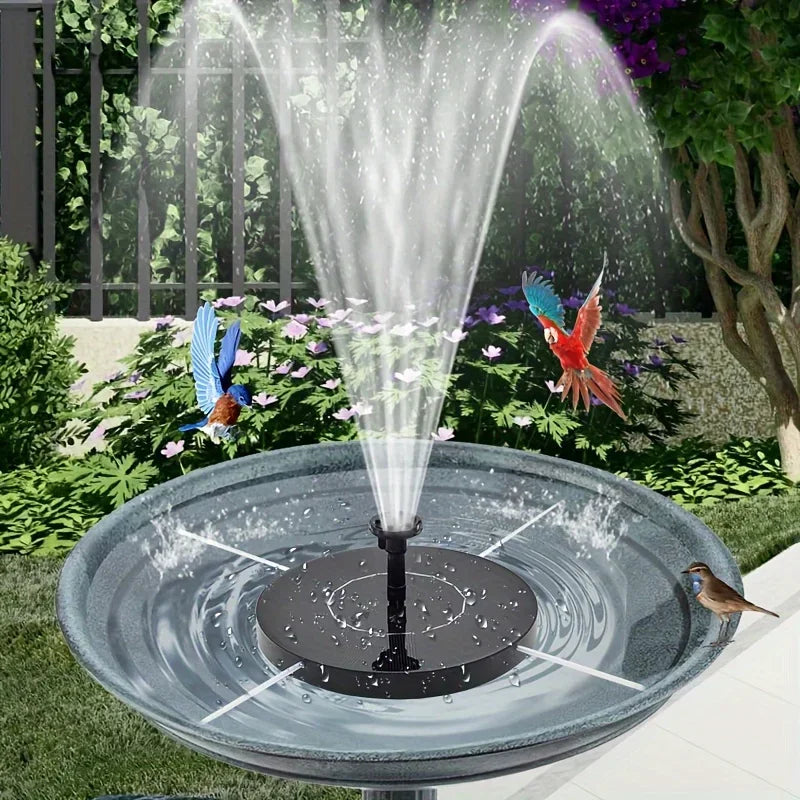 1.4w Solar Bird Bath Fountain Pump, for Garden Decor, Fish Tanks, Ponds & Oxygenation, Outdoor Water Feature,Floating Water Pump