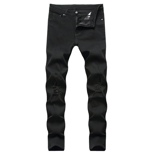 Jeans For Men Fashion Ripped Biker Skinny Jeans Men's clothing Denim Trousers High Street Slim Jogging jean Pants homme