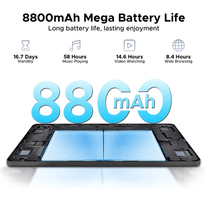 【Brand+】Doogee Tab E3 Tablet Pc Android 15 Gemini Ai 11-Inch Ultra-Clear 32Gb(8+24) 256Gb Helio G100 8800Mah Battery Tablet