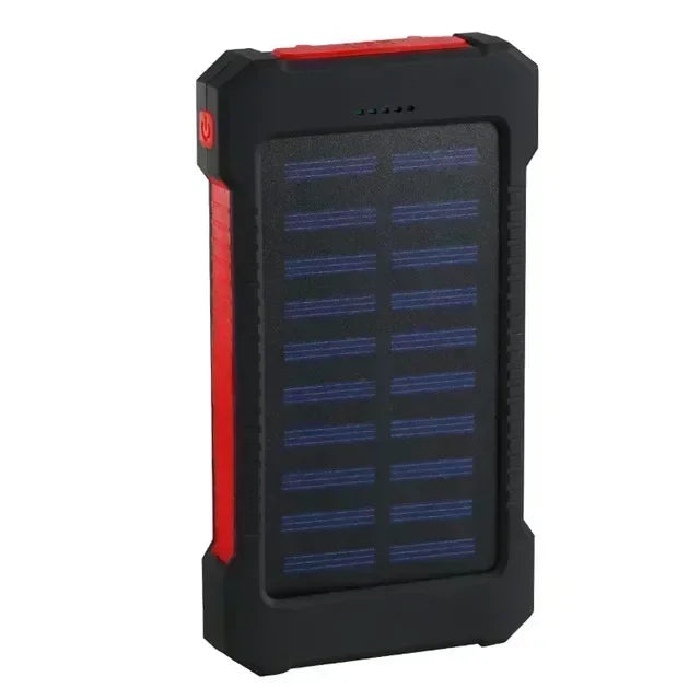 20000mAh Portable Solar Power Bank External Battery Fast Charging Waterproof Powerbank with SOS Flashlight Poverbank for Xiaomi