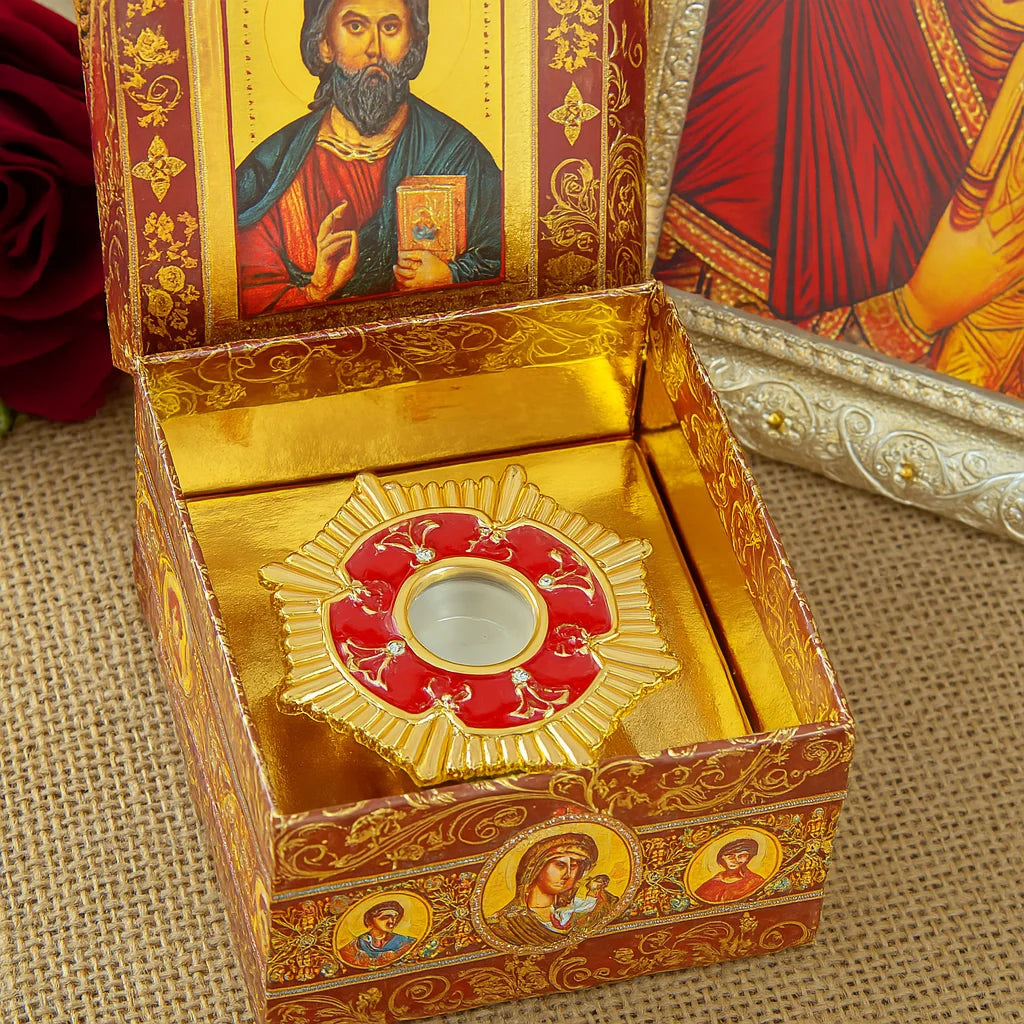 Orthodox Reliquary Box Traditionally Handcrafted with Exquisite Details Suitable for Collection and Religious Ceremonies BoxGift