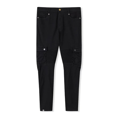 Men s Stylish Cargo Jeans with  Fit Design and Multiple Pockets for Spring and Summer Streetwear Fashion