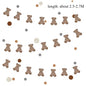 1Set 2.5M Cute Bear Garland Carton Happy Birthday Banners for Kids Bear Themed Birthday Party Decoration Supplies Room Decor