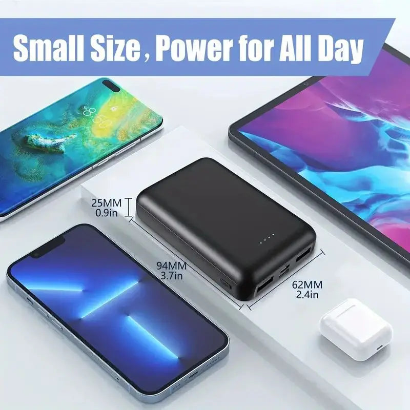 10000mAh Power Bank Portable Spare Battery Fast Charging Power banks External Battery Pack For iPhone Xiaomi 14 and Samung