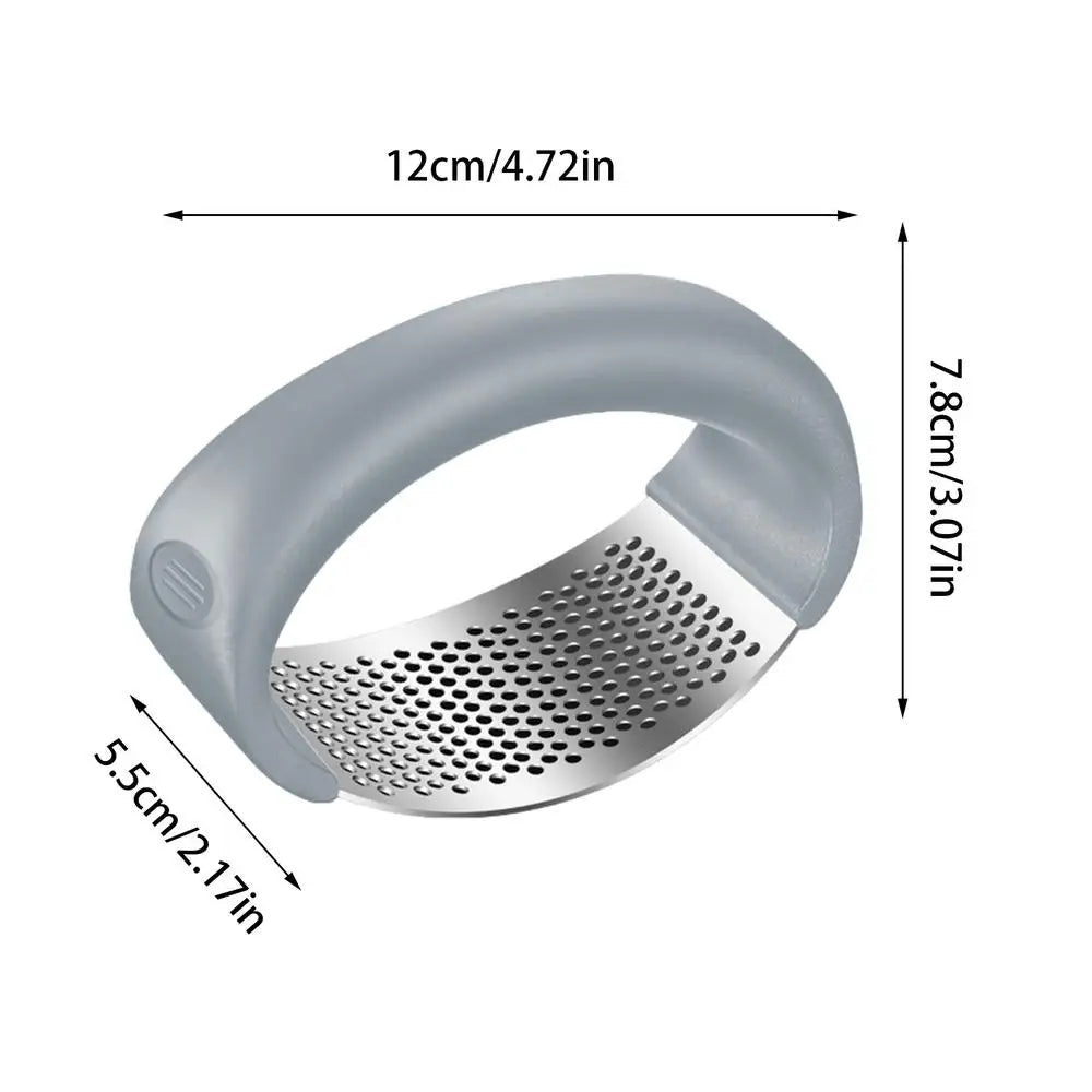 Upgraded Stainless Steel Garlic Press Squeezer Manual Garlic Ginger Rocker Crusher Garlic Cutting Mince Tools Kitchen Gadgets