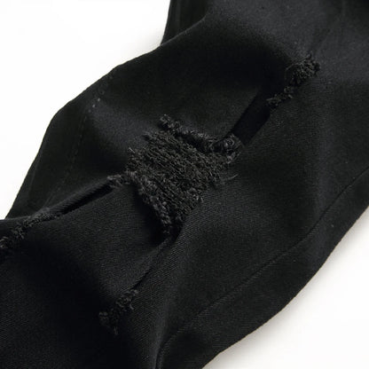 Jeans For Men Fashion Ripped Biker Skinny Jeans Men's clothing Denim Trousers High Street Slim Jogging jean Pants homme