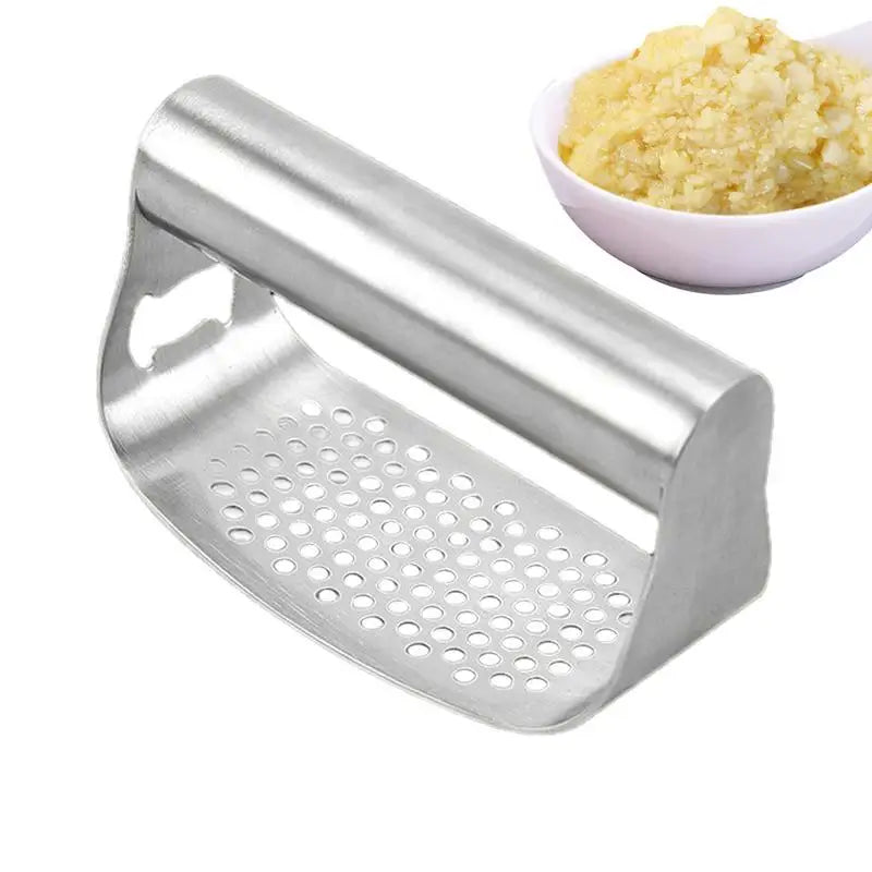Upgraded Stainless Steel Garlic Press Squeezer Manual Garlic Ginger Rocker Crusher Garlic Cutting Mince Tools Kitchen Gadgets