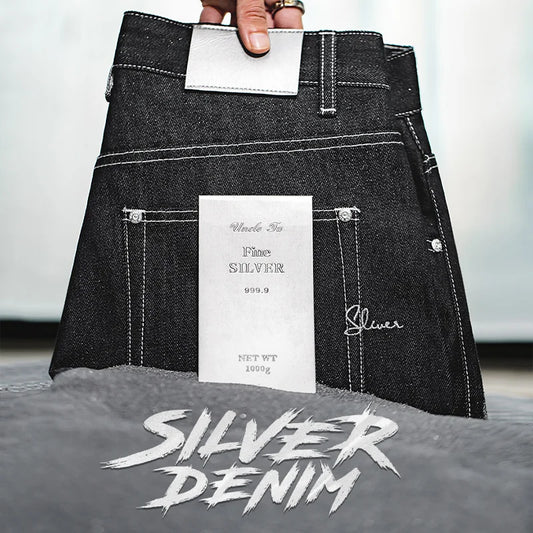 Maden Silver Denim Vintage Jeans for Men Amekaji Selvedge Raw Denim 13 Oz Straight Fit Pants 28 To 38 Men’s Clothing  New