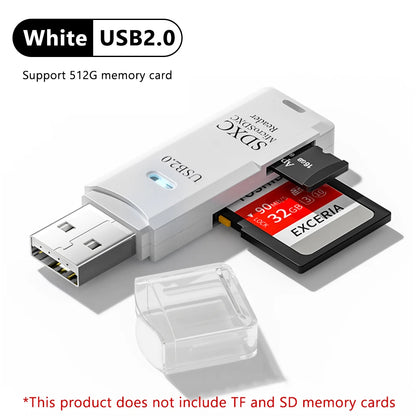 2 In 1 Multi Functional Card Reader USB 3.0 Micro TF SD Memory Card Reader High Speed Adapter Flash Drive For Laptop Accessories