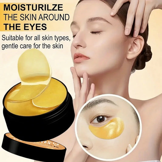 YUITIKUE Collagen Vitamin Eye Mask 6x with Extra Serum - Skin-Friendly & Fast Absorbing, Deep Hydrating Care, 90g Jar