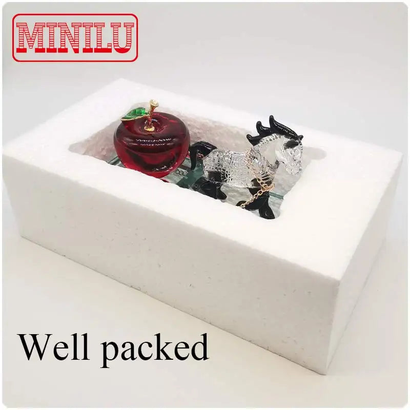 Asiento de perfume de cristal para decoración de coche, caballo