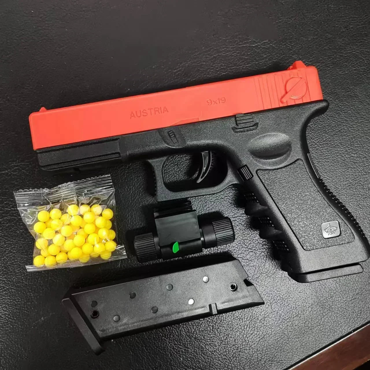 SOTLower Magazine G17 Manual Pistol Foam Soft Ball Bullet Toy Gun Airsoft Launcher CS Shooting Games Weapons For Kids Boys Gift