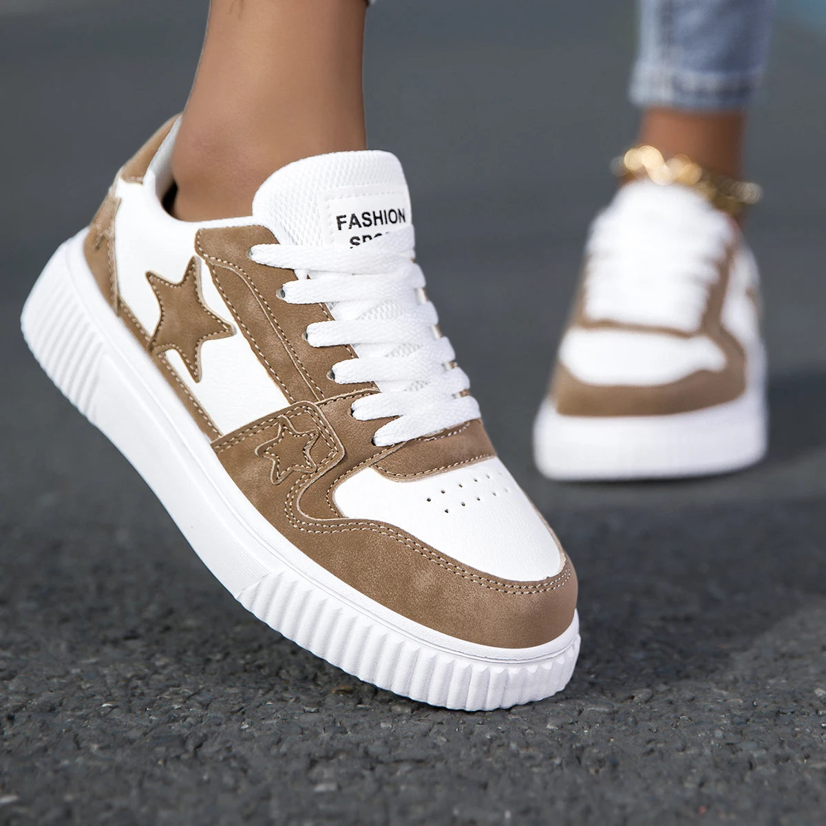 YRZL Woman Shoes Casual Sneakers for Woman Comfortable White Sneakers Light Walking Women Vulcanized Shoes Men Women's Sneaker