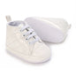 0-18 Months Infant Spring Shoe Newborn Infant Girls and Boys Recreational Baptism Non-Slip Walking Shoe White Soft-soled Sneaker