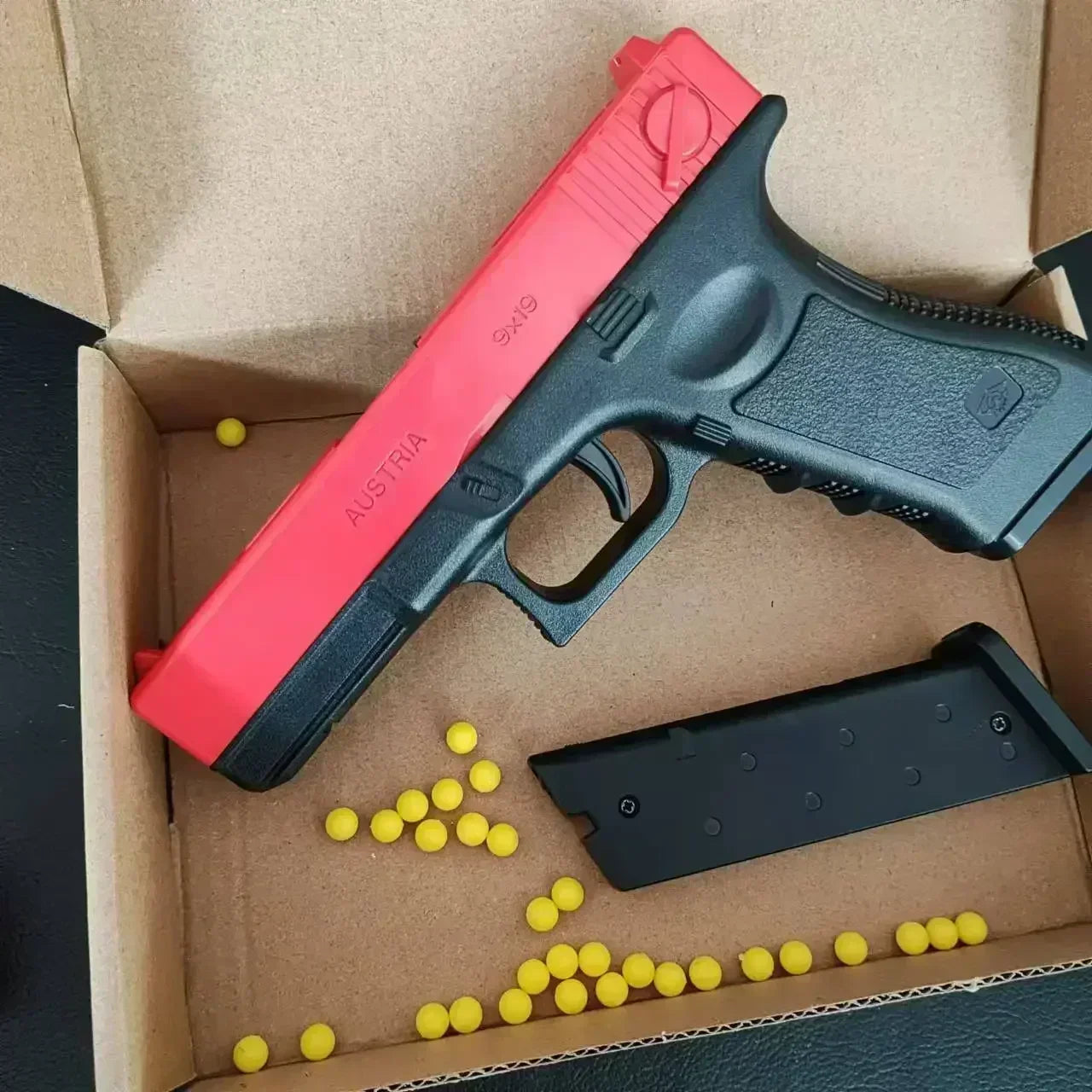 SOTLower Magazine G17 Manual Pistol Foam Soft Ball Bullet Toy Gun Airsoft Launcher CS Shooting Games Weapons For Kids Boys Gift