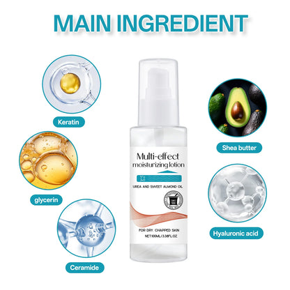 100ml Multi-Effect Moisturizing Lotion for Dry & Chapped Skin w/ Keratin & Hyaluronic Acid Deep Nourishment & Fast Absorption
