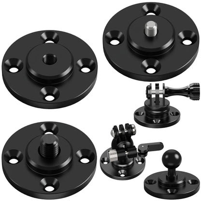 17/25mm Ball Head Mount 1/4" 3/8" M6 Thread Screw Nut Adapter Tripod Bracket Cameras Flash Fixing Wall Holder Clamping Mount