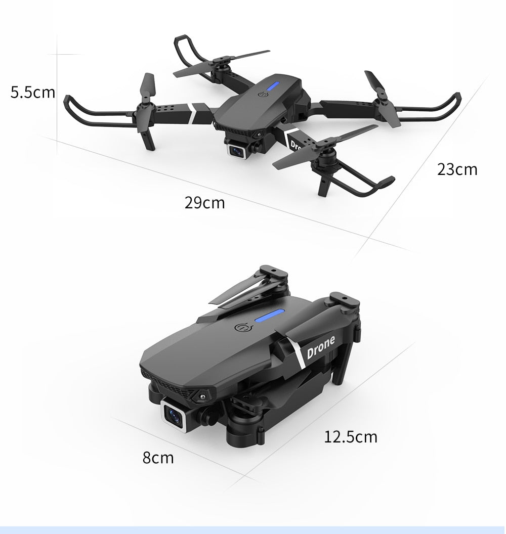 2021 NUEVO Drone 4k profesional HD Cámara Gran Angular 1080P WiFi FPV Drone Cámara Dual Altura Mantener Drones Cámara Helicóptero Juguetes